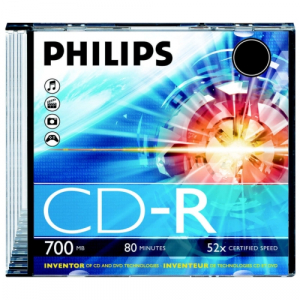 Philips CD-R 80 700MB slim case CR7D5NS01/00