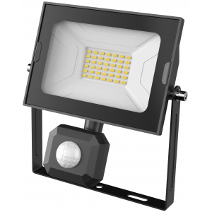  LED āra prožektors ar PIR sensoru 30W ABSSFLNW-30W-PIR