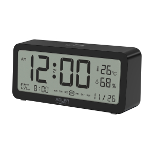 Adler | AD 1195b | Alarm Clock | W | Black | Alarm function AD 1195b