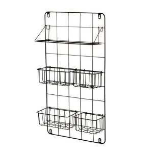 4Living Metal rack with compartments 607337