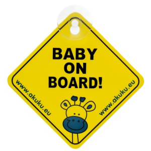 Brīdinājuma zīme BABY ON BOARD A0645 AL-A0645