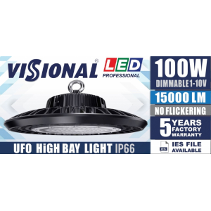 LED HIGH BAY UFO - 100W  / DIMMABLE 1-10V / 4000K  4751027178437