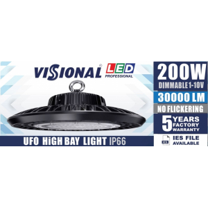LED HIGH BAY UFO - 200W  / DIMMABLE 1-10V / 4000K  4751027178451