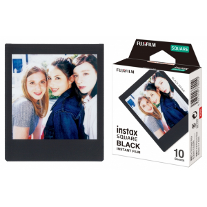 Fujifilm | Instax Square Instant Film Black | Glossy | Quantity 10 instax square glossy black